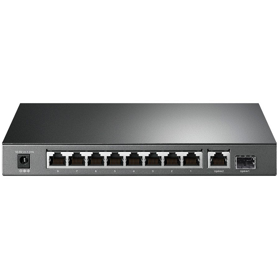 TP-Link SG1210P 10-Port Gigabit PoE+ Switch, 8 Gigabit PoE+ Ports, 1 Gigabit RJ45 Ports and 1 Gigabit SFP Slots, – view 2