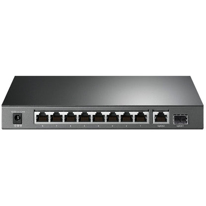 TP-Link SG1210P 10-Port Gigabit PoE+ Switch, 8 Gigabit PoE+ Ports, 1 Gigabit RJ45 Ports and 1 Gigabit SFP Slots, – view 2