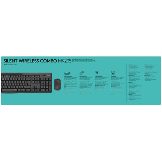 Logitech MK295 Silent Wireless Combo - Graphite