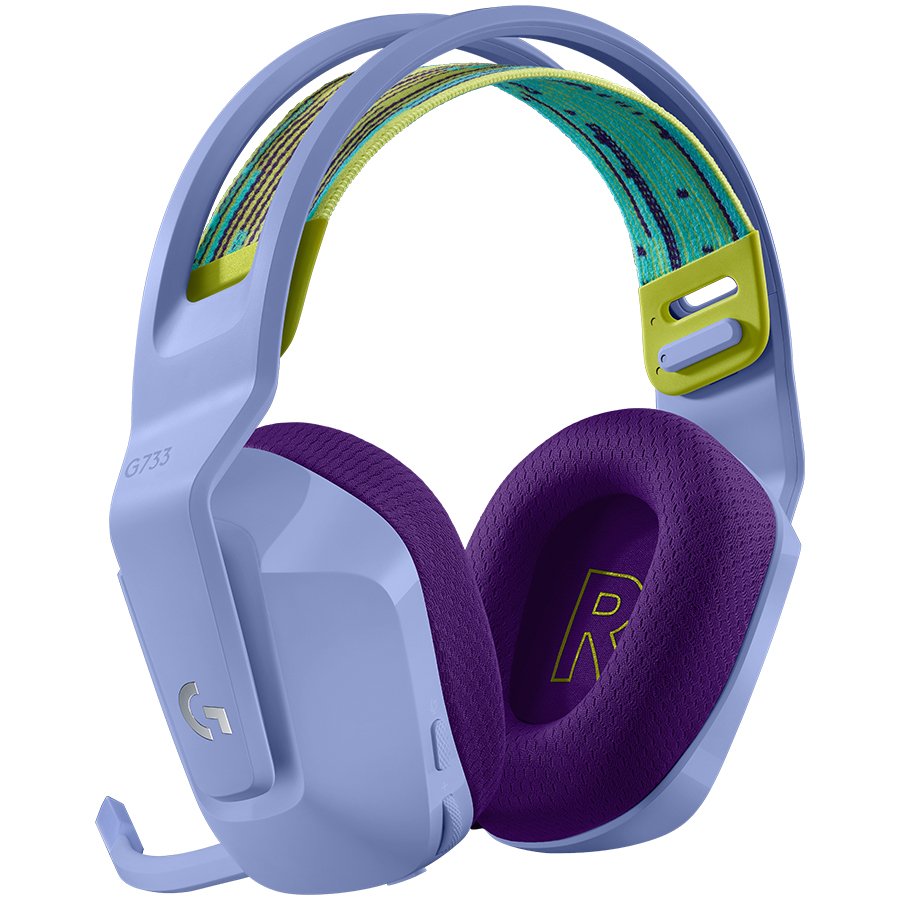 Logitech G733 Lightspeed Wireless RGB Gaming Headset - Lilac – alternate product view 3