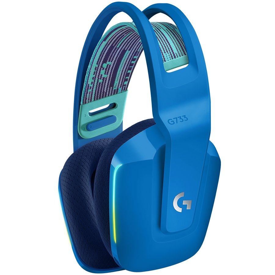 Logitech G733 Lightspeed Wireless RGB Gaming Headset - Blue – alternate product view 2