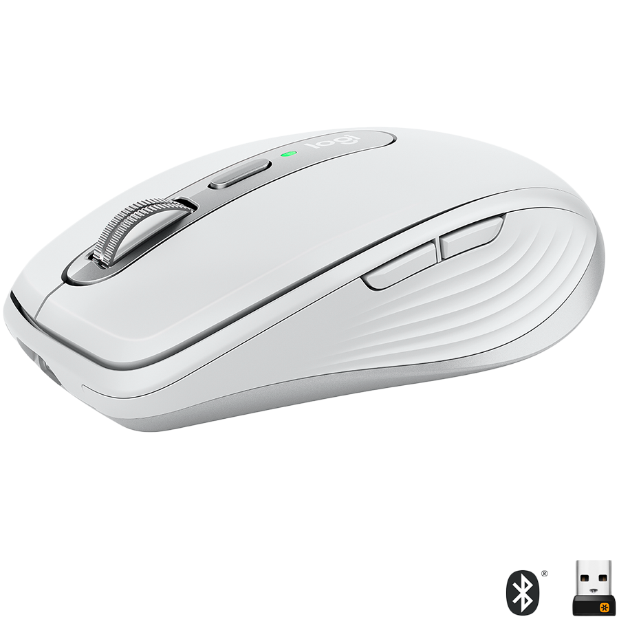 Logitech MX Anywhere 3 for Mac Bluetooth Mouse - Pale Grey