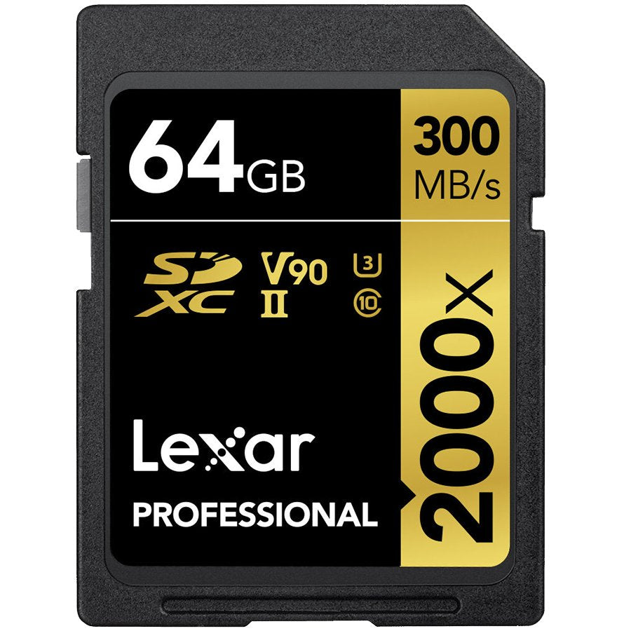 LEXAR Professional 2000x 64GB SDHC/SDXC UHS-II Card – product image