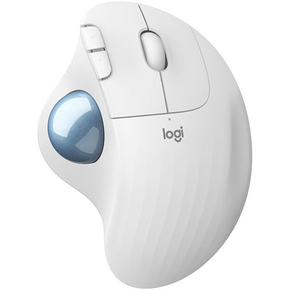 Logitech M575 Ergo Bluetooth Trackball Mouse - Off - White - product photo