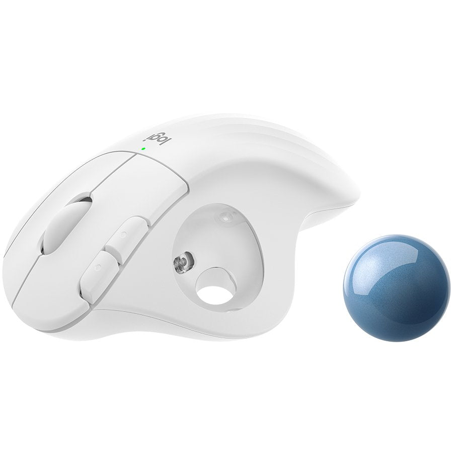 Logitech M575 Ergo Bluetooth Trackball Mouse - Off - White - image 3