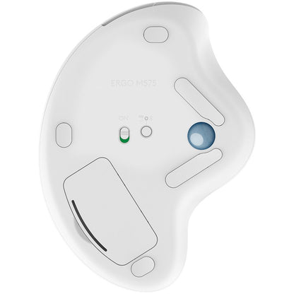 Logitech M575 Ergo Bluetooth Trackball Mouse - Off - White - image 4