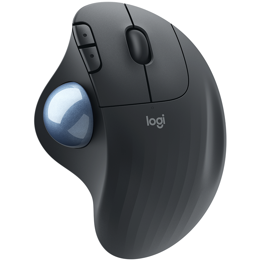 Logitech M575 Ergo Bluetooth Trackball Mouse - Graphite - product photo