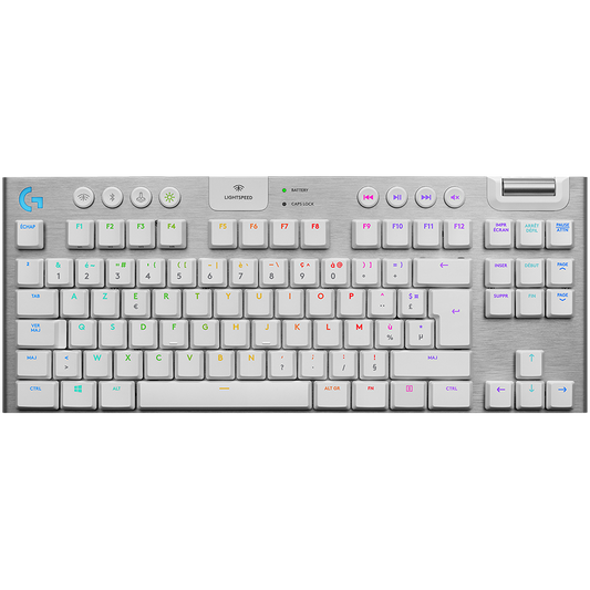 Logitech G915 Tkl Lightspeed Wireless Mechanical Gaming Keyboard - White - Tactile
