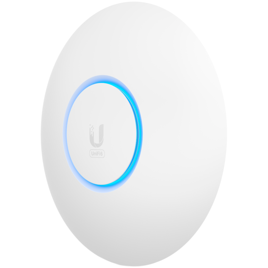 Ubiquiti U6-Lite Wi-Fi 6 Access Point with dual-band 2x2 MIMO in a compact design for low-profile mounting; no POE – view 2