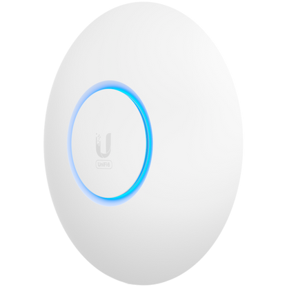 Ubiquiti U6-Lite Wi-Fi 6 Access Point with dual-band 2x2 MIMO in a compact design for low-profile mounting; no POE – view 2