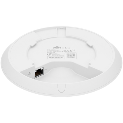 Ubiquiti U6-Lite Wi-Fi 6 Access Point with dual-band 2x2 MIMO in a compact design for low-profile mounting; no POE – view 3