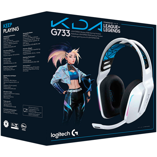 Logitech G733 Lol Lightspeed Wireless RGB Gaming Headset - K da
