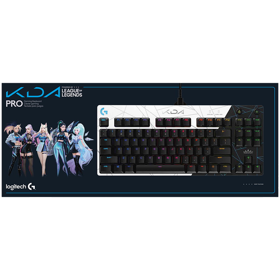Logitech G Pro Tkl Lol Corded Mechanical Gaming Keyboard - K da - USB - Tactile – alternate product view 2