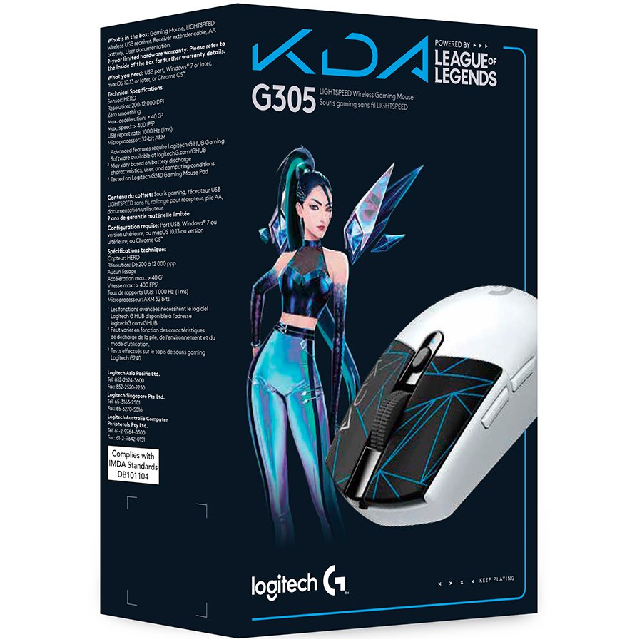 Logitech G305 Lol Lightspeed Wireless Gaming Mouse - K da