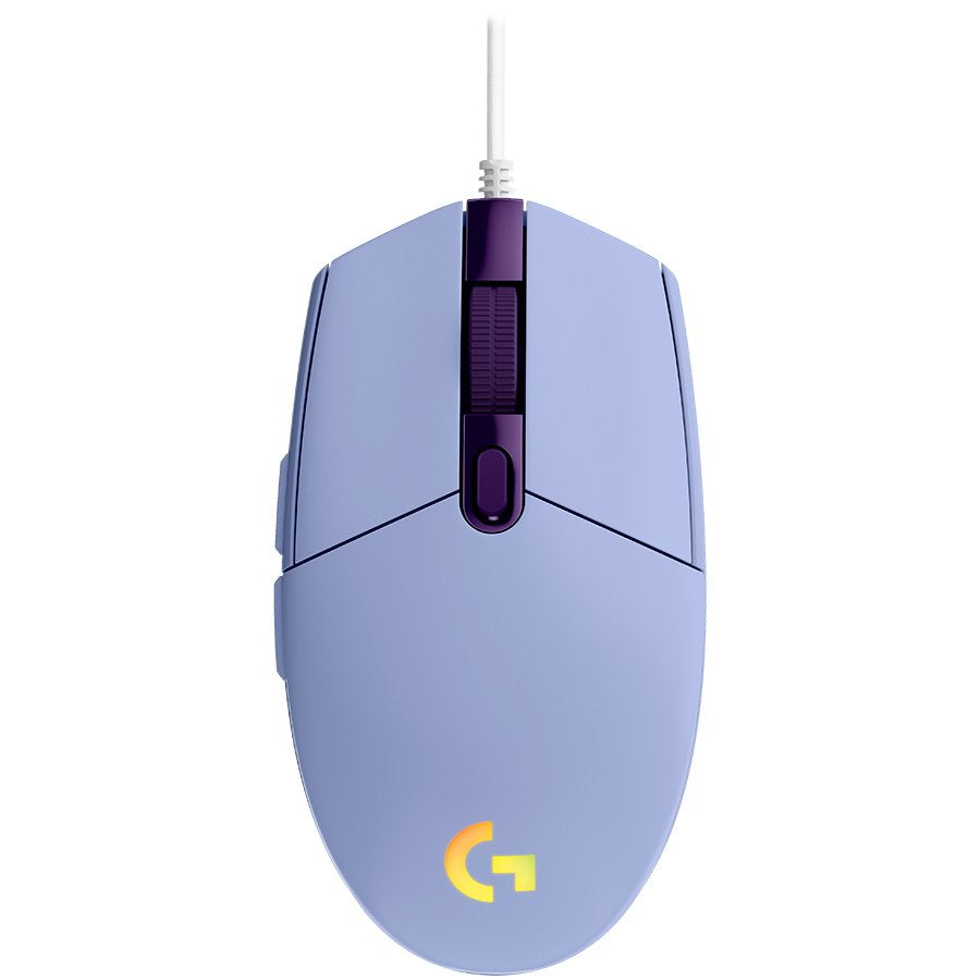 Logitech G203 Lightsync Corded Gaming Mouse - Lilac - USB – alternate product view 4