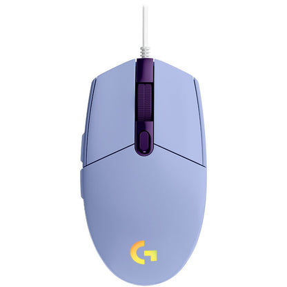 Logitech G203 Lightsync Corded Gaming Mouse - Lilac - USB – alternate product view 4
