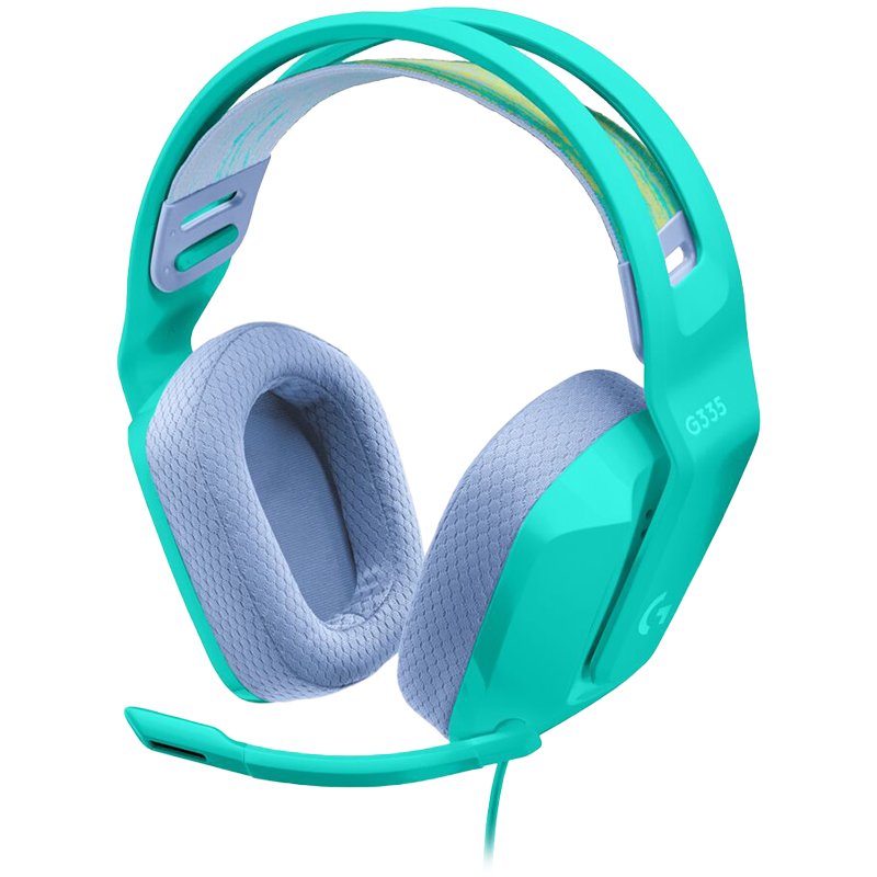 Logitech G335 Wired Gaming Headset - Mint - 3.5 Mm