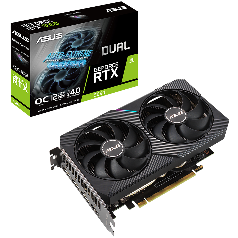 ASUS Dual GeForce RTX 3060 V2 OC Edition 12GB GDDR6