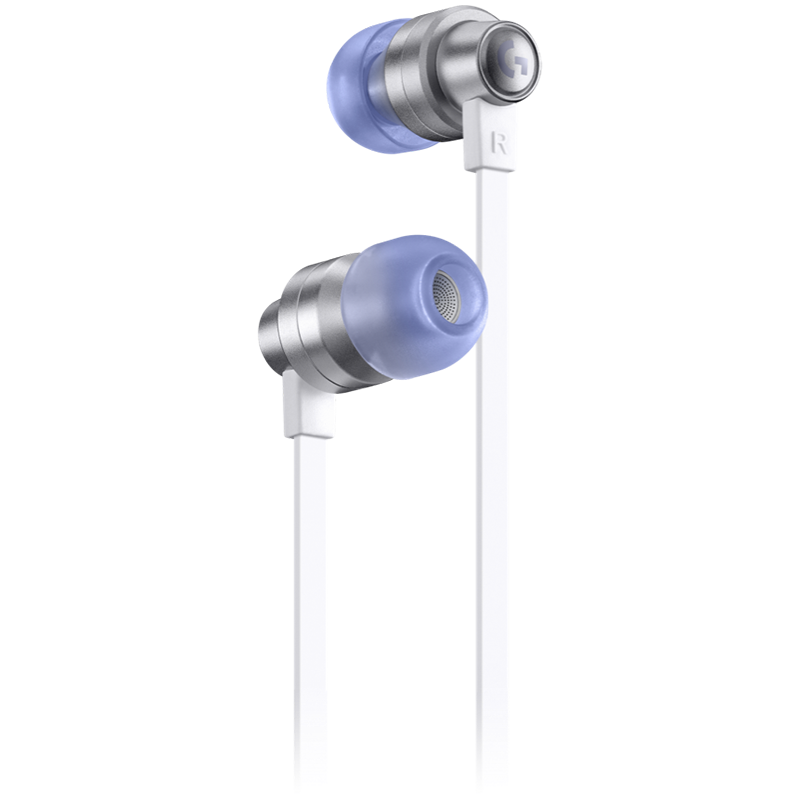 Logitech G333 Wired Gaming Earphones - White - 3.5 Mm