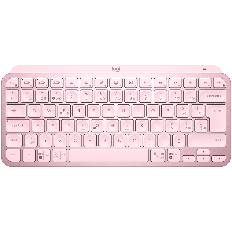 Logitech MX Keys Mini Bluetooth Illuminated Keyboard - Rose - product photo