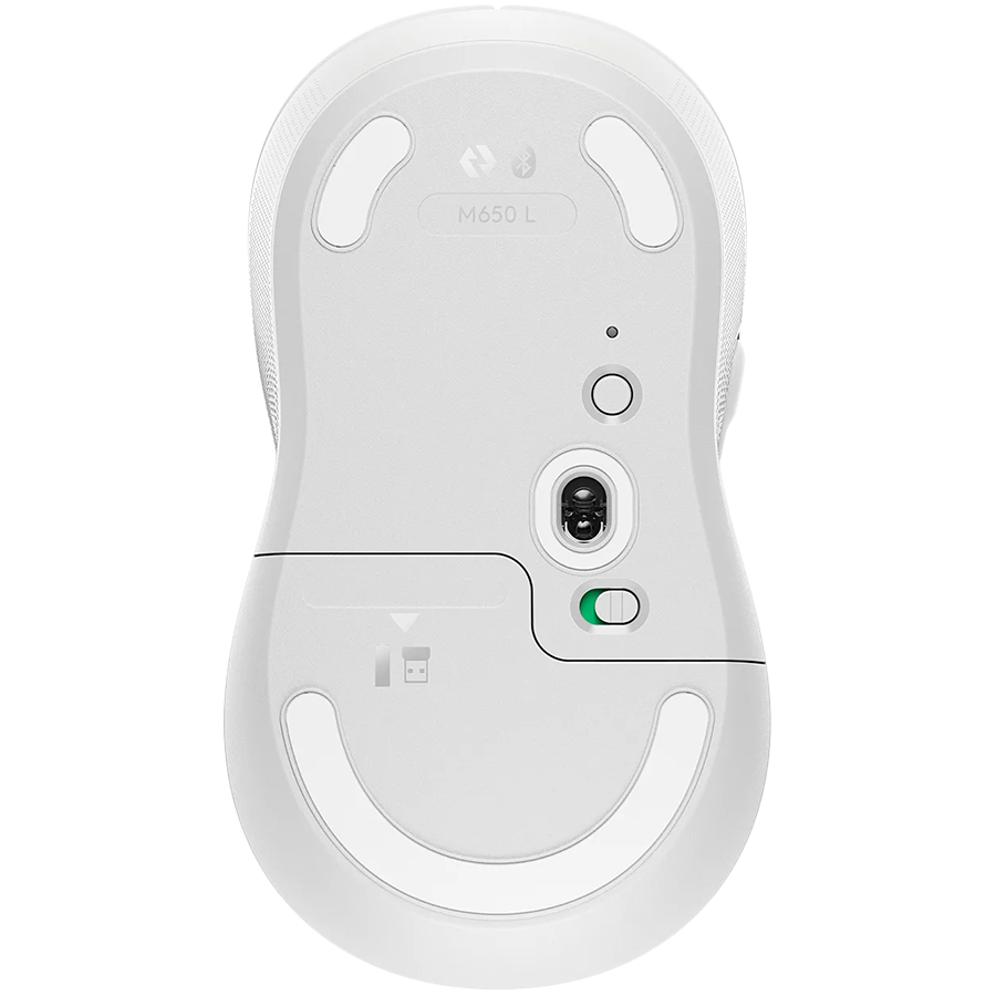 Logitech M650L Signature Bluetooth Mouse - Off - White - image 2
