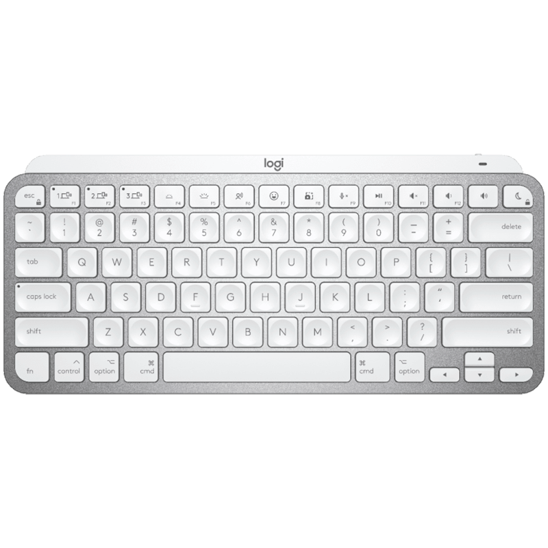Logitech MX Keys Mini For Mac Bluetooth Illuminated Keyboard - Pale Grey - product photo