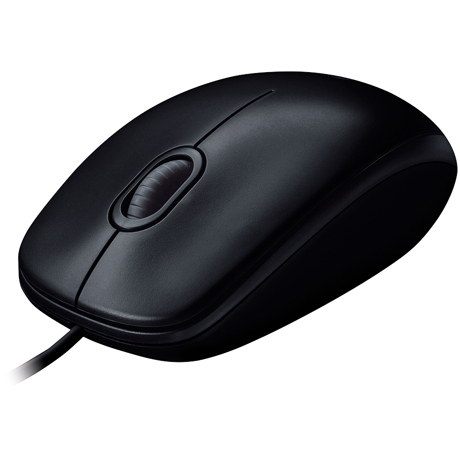 Logitech B100 Corded Mouse - Black - USB - image 2