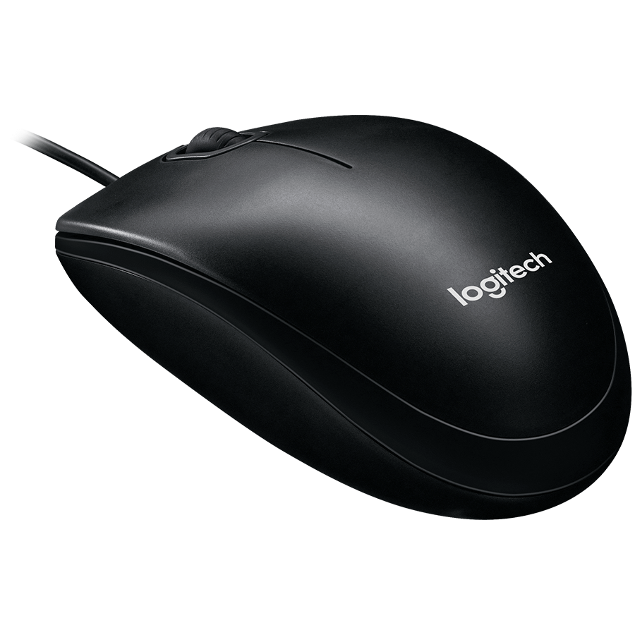 Logitech B100 Corded Mouse - Black - USB - image 3
