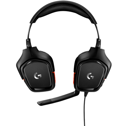 Logitech G332 Wired Gaming Headset - Leatherette - Black Red - 3.5 Mm – alternate product view 3