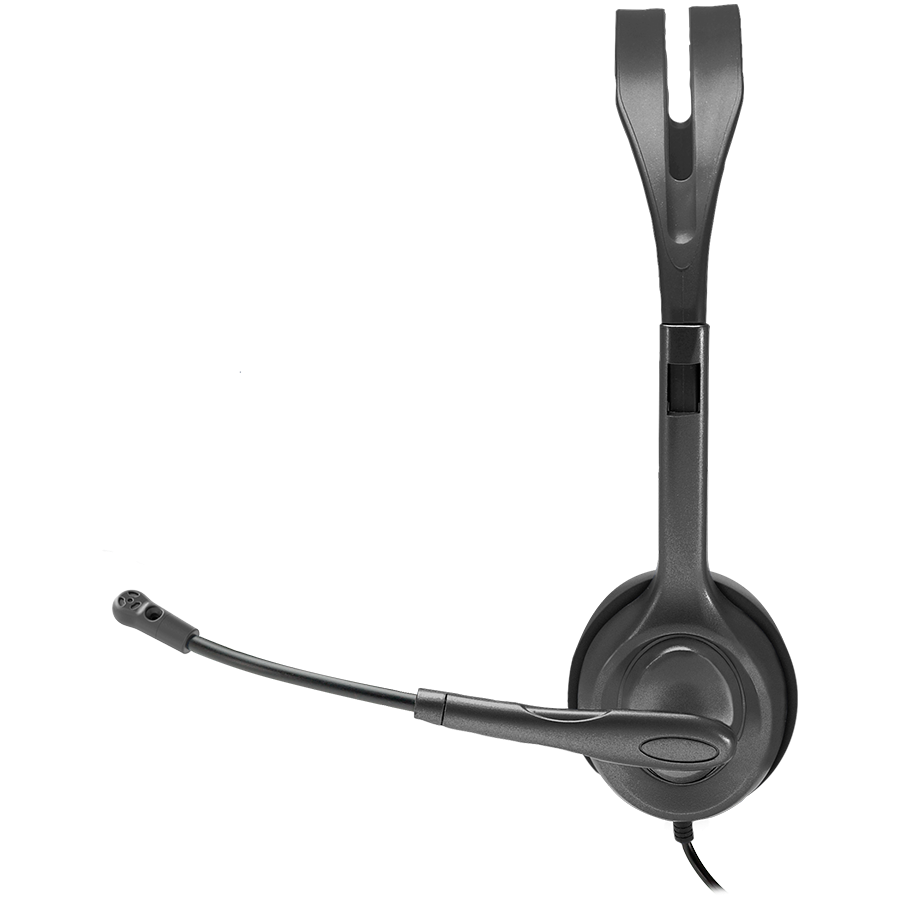 Logitech H111 Corded Stereo Headset - Black - 3.5 Mm – alternate product view 3