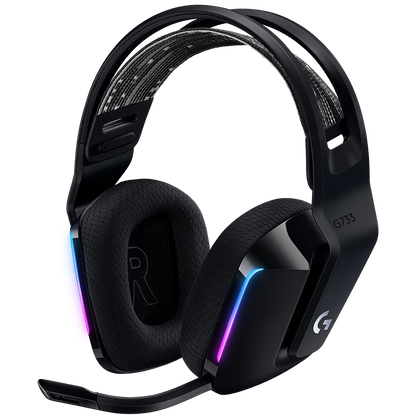 Logitech G733 Lightspeed Wireless RGB Gaming Headset - Black