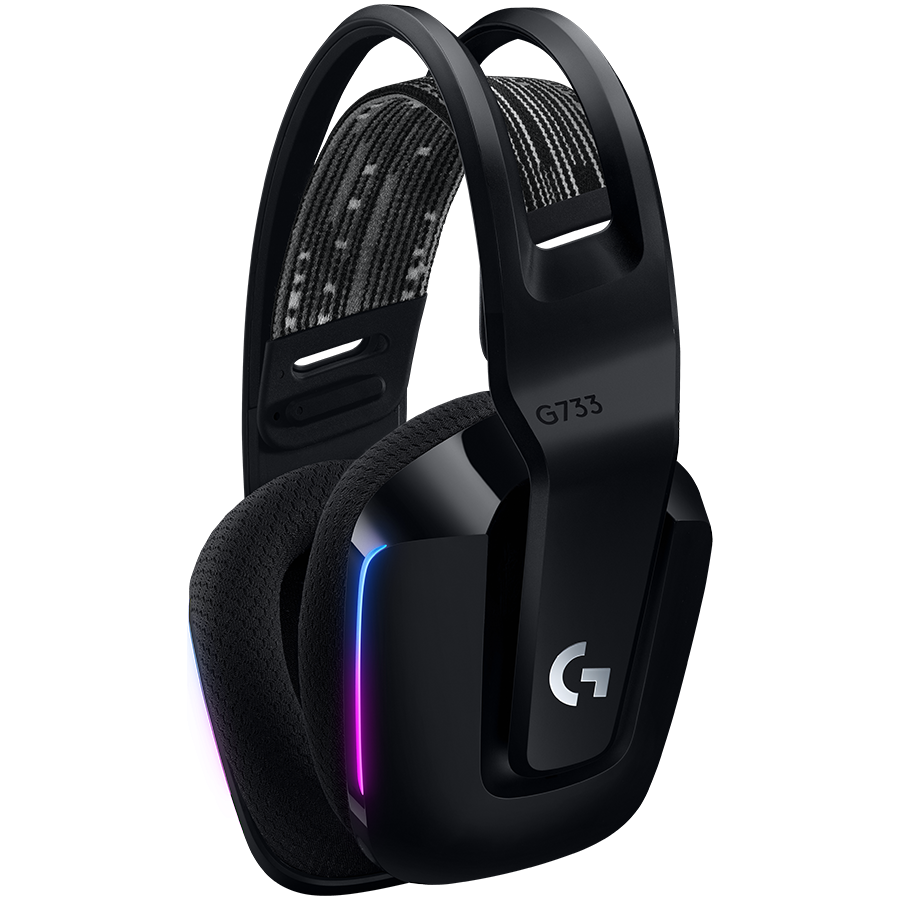 Logitech G733 Lightspeed Wireless RGB Gaming Headset - Black – alternate product view 2