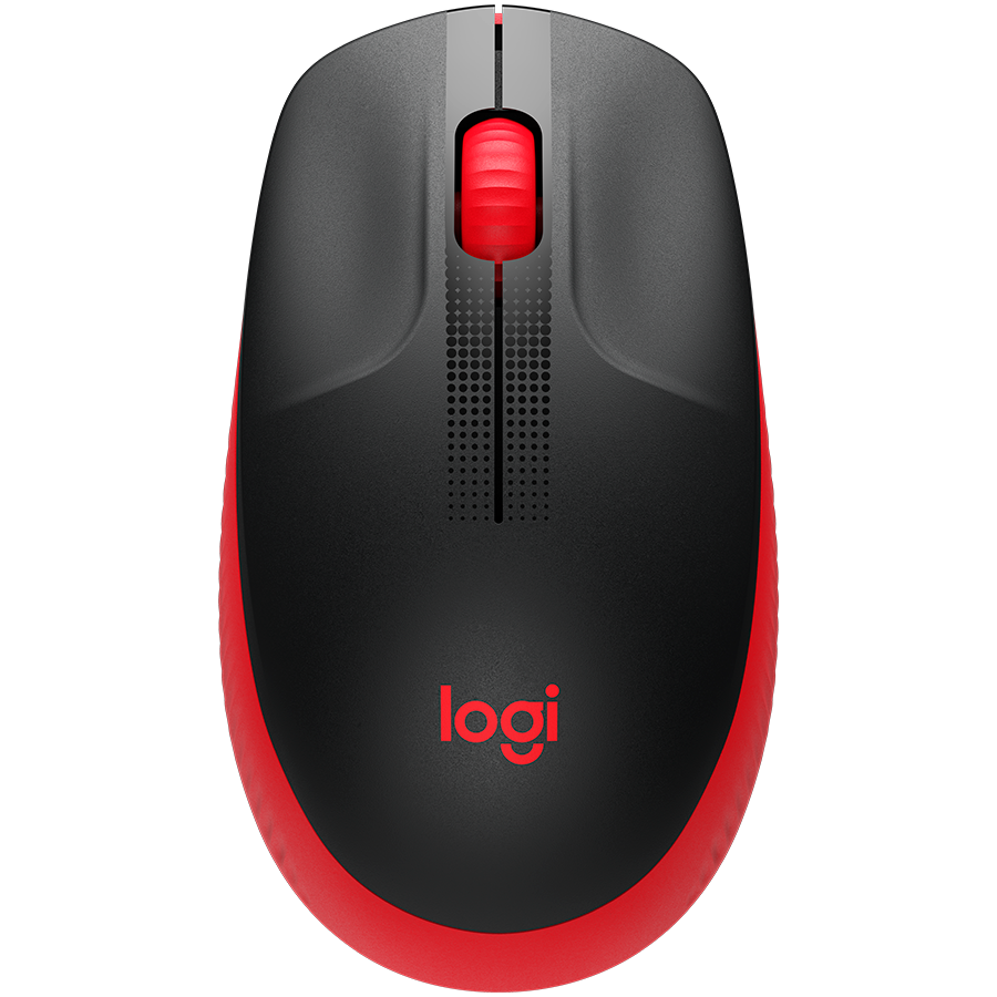 Logitech M190 Wireless Mouse - Red - product photo