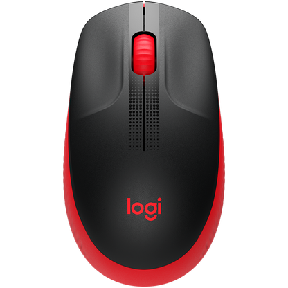 Logitech M190 Wireless Mouse - Red - product photo