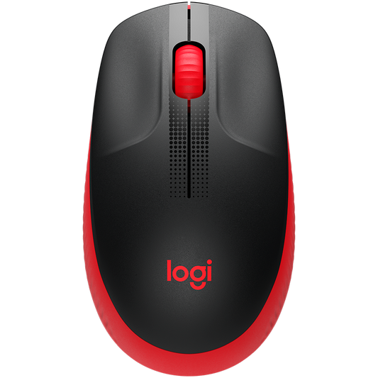 Logitech M190 Wireless Mouse - Red - product photo