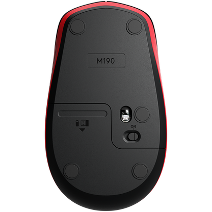 Logitech M190 Wireless Mouse - Red - image 5