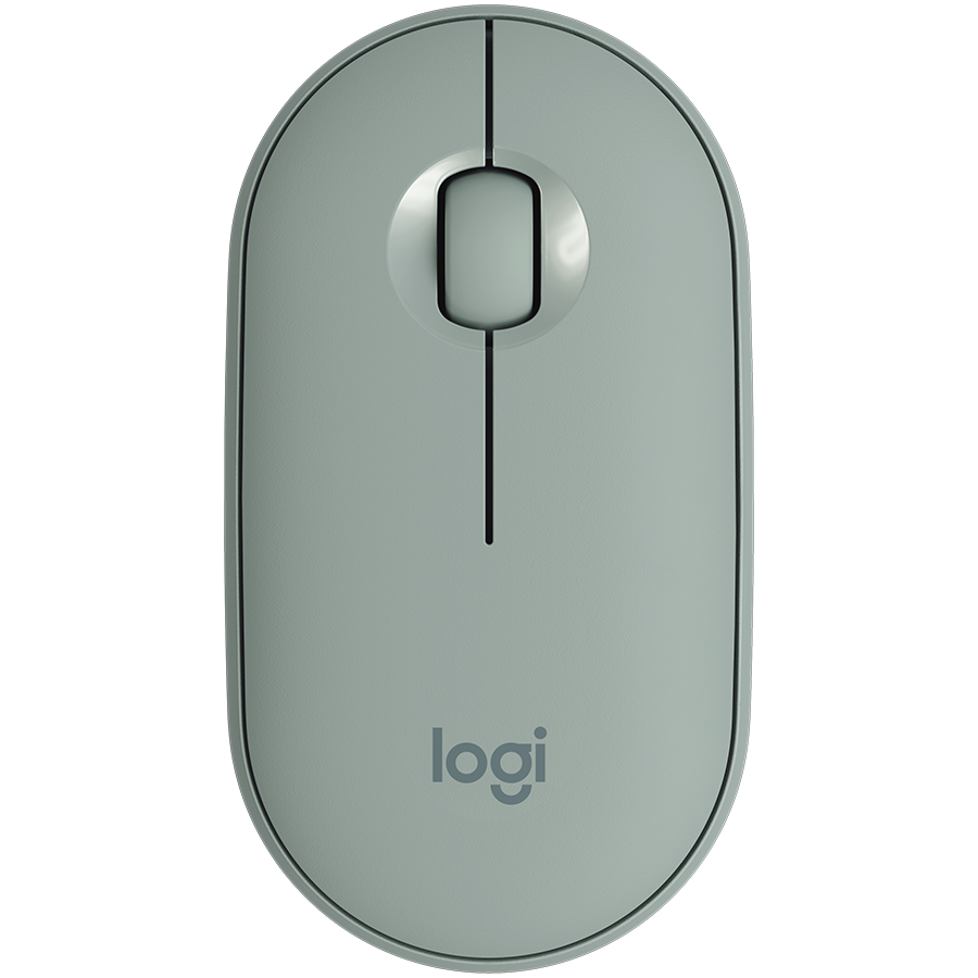 Logitech M350 Pebble Bluetooth Mouse - Eucalyptus - product photo