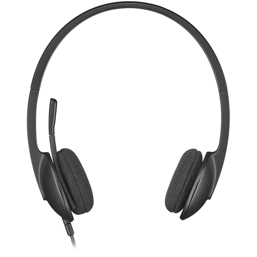 Logitech H340 Corded Headset - Black - USB – alternate product view 2
