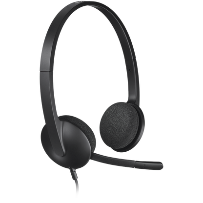 Logitech H340 Corded Headset - Black - USB – alternate product view 3