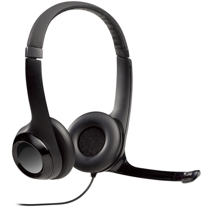 Logitech H390 Corded Headset - Black - USB – alternate product view 2
