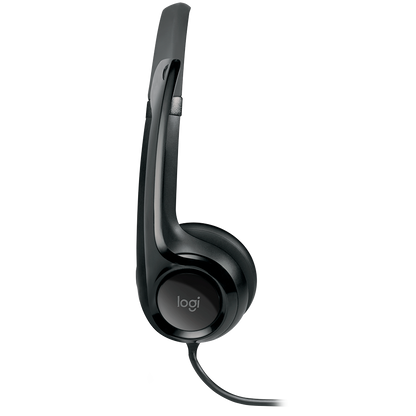Logitech H390 Corded Headset - Black - USB – alternate product view 3