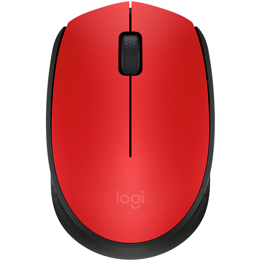 Logitech M171 Wireless Mouse - Red - product photo