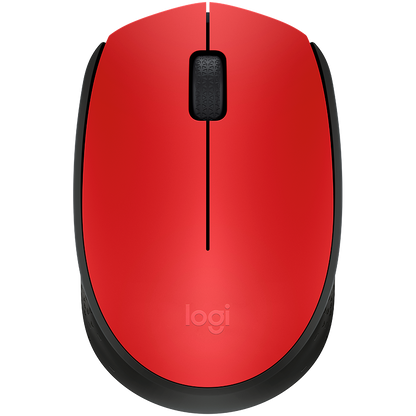 Logitech M171 Wireless Mouse - Red - product photo