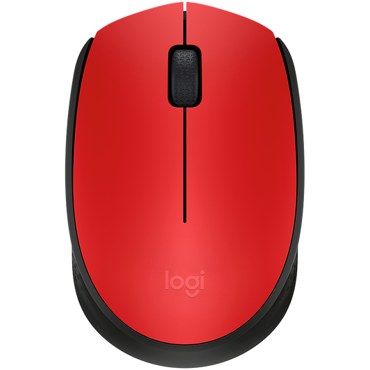 Logitech M171 Wireless Mouse - Red - product photo
