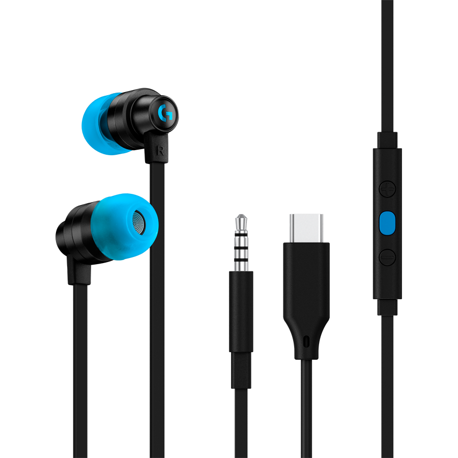 Logitech G333 Wired Gaming Earphones - Black - 3.5 Mm – alternate product view 2