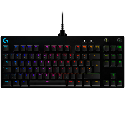 Logitech G Pro Tkl Corded Mechanical Gaming Keyboard - Black - USB - Clicky