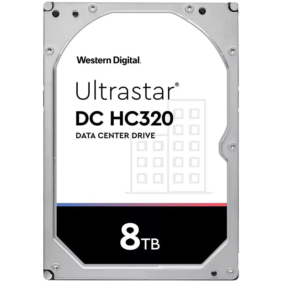 Western Digital Ultrastar DC HDD Server 7K8 (3.5'', 8TB, 256MB, 7200 RPM, SAS 12Gb/s, 512E SE), SKU: 0B36400 – product photo