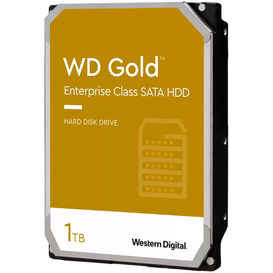 HDD Server WD Gold (3.5'', 1TB, 128MB, 7200 RPM, SATA 6 Gb/s) by WESTERN DIGITAL – product photo