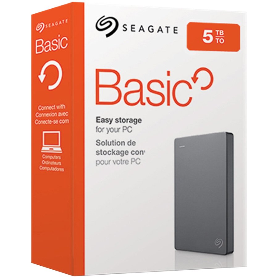 SEAGATE HDD External Basic (2.5'/5TB/USB 3.0) – product photo