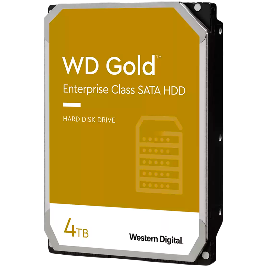 HDD Server WD Gold (3.5'', 4TB, 256MB, 7200 RPM, SATA 6 Gb/s) by Western Digital – product photo